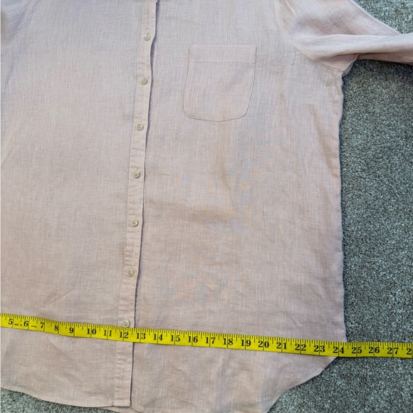 TWO By Vince Camuto Blush Button-Down Shirt Women’s Size LARGE - Picture 6 of 11